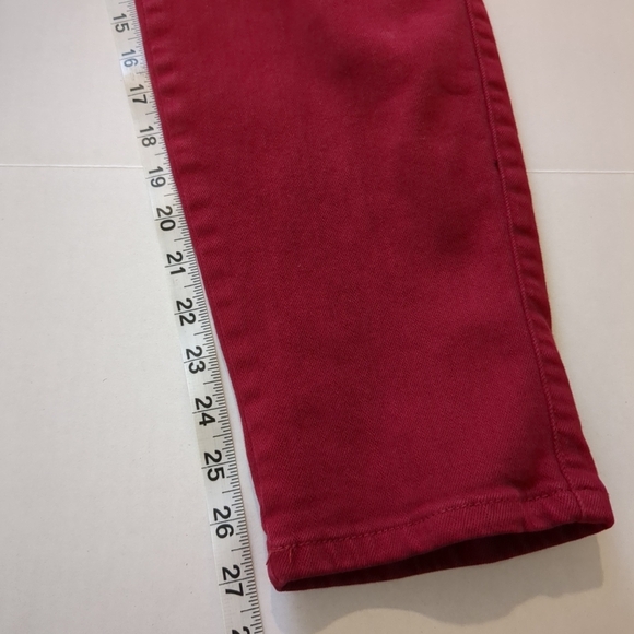 Judy Blue Women's Garment Dyed Red Elastic Waist Jeans Size 9/29 - Picture 9 of 9